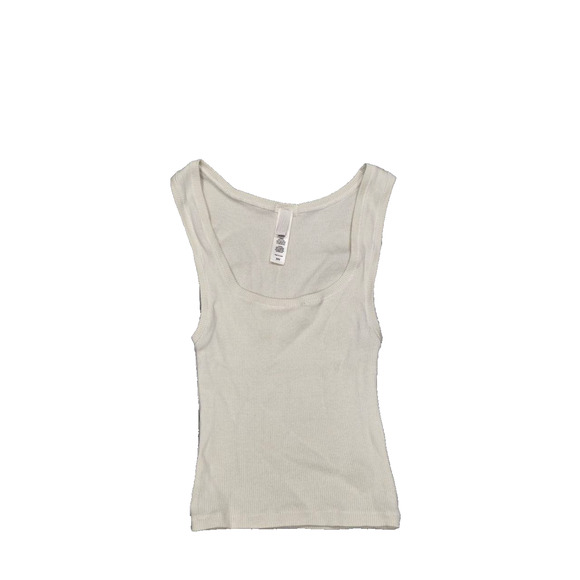 Skims cotton ribe scoop Y2K neck tank white XXS A003967 - Picture 2 of 8